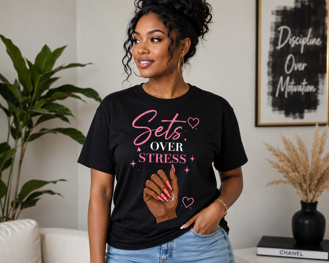 Sets Over Stress Adult Graphic Tee